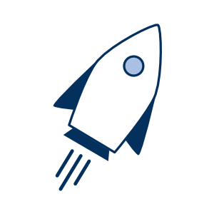 Illustration einer Rakete